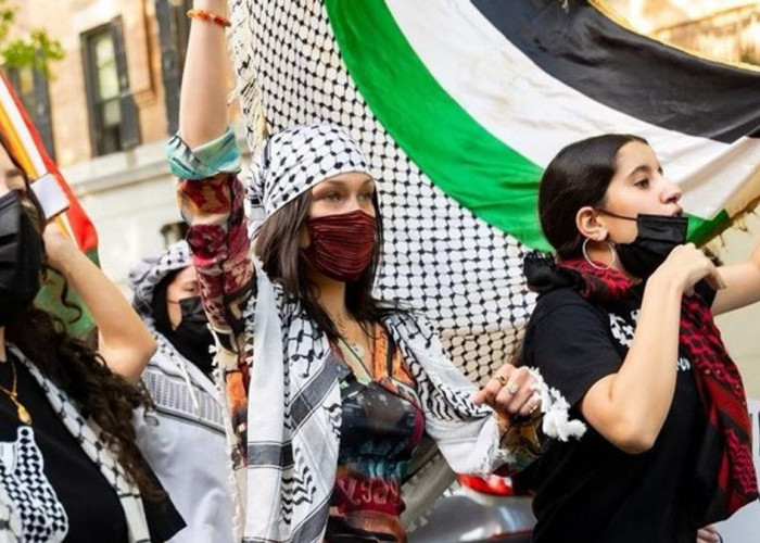 LUAR BIASA! Artis-Artis Dunia Beri Dukungan untuk Palestina, Bella Hadid : Saya Tidak Takut 