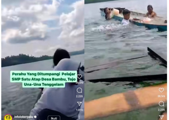 Detik-Detik Menegangkan, Perahu Pelajar di Sulawesi Tengah Tenggelam Saat Hendak Pulang Sekolah