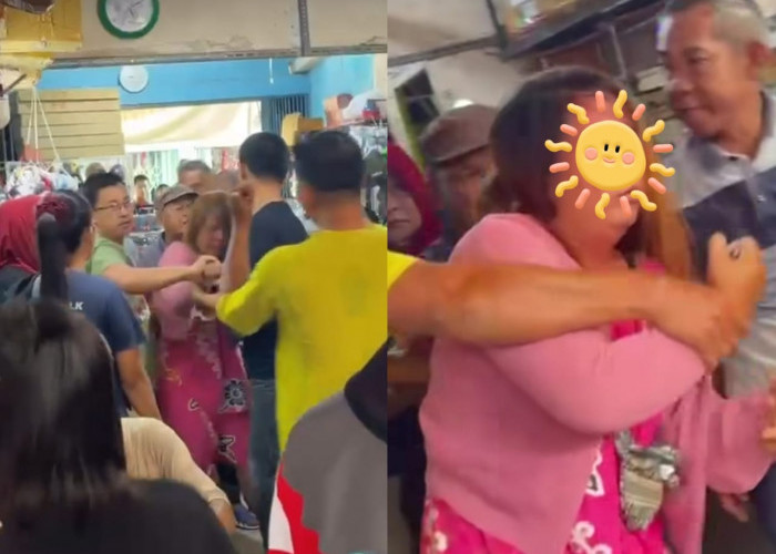 Seorang Wanita Rambut Pirang Diduga Curi Uang Pemilik Toko di Pasar Tanjung Raja Ogan Ilir, Nyaris Kena Amuk