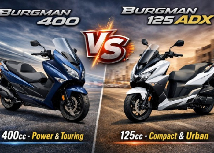 Bedah Maxi Scooter Suzuki Burgman 400 versus Burgman 125 ADX, Performa Berbeda Tapi Tetap Nyaman Dikendarai