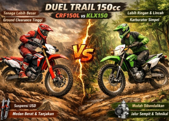 Duel Motor Trail 150cc: Honda CRF150L vs Kawasaki KLX150, Siapa Paling Tangguh Taklukkan Jalur Tanah?