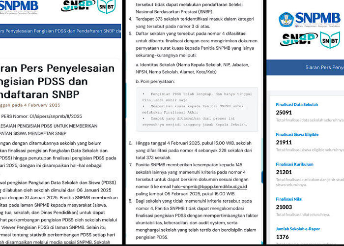 UPDATE, Jelang Pukul 15 Perpanjangan Finalisasi PDSS, Siang Ini Tetap 20 Sekolah di Palembang ‘Tidak Selesai’