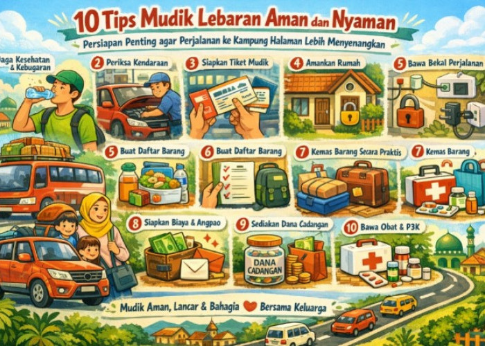 10 Tips Mudik Lebaran Aman dan Nyaman, Persiapan Penting Agar Perjalanan ke Kampung Halaman Menyenangkan
