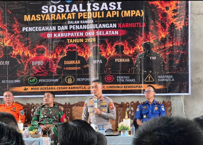Cegah Karhutla Sejak Dini, Polres OKU Selatan Gandeng 500 Warga Perkuat MPA Zona II