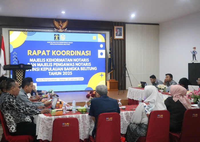 Pengawasan Notaris Diperketat! Kemenkumham Babel Gelar Rapat Koordinasi untuk Tingkatkan Profesionalisme