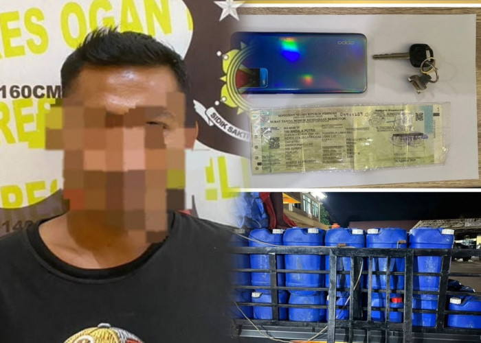 Kedapatan Ngangkut 65 Jerigen Pertalite, Sopir Asal Rantau Panjang Diamankan Satreskrim Polres Ogan Ilir