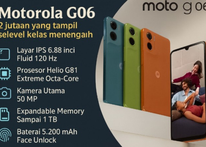 Moto G06 Hadir dengan Fitur Bukan Kaleng-Kaleng: Ponsel 2 Jutaan yang Tampil Selevel Kelas Menengah