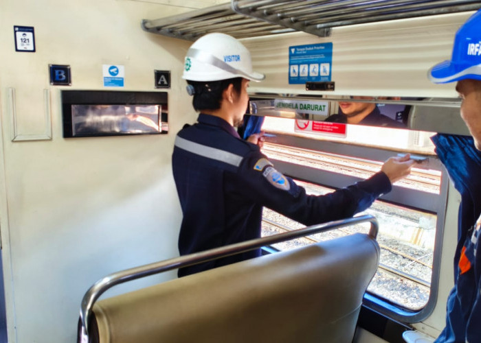 Komitmen Keselamatan, KAI Divre III Bersama DJKA dan BTP Kelas II Palembang Lakukan Rampcheck Sarana dan Kesel