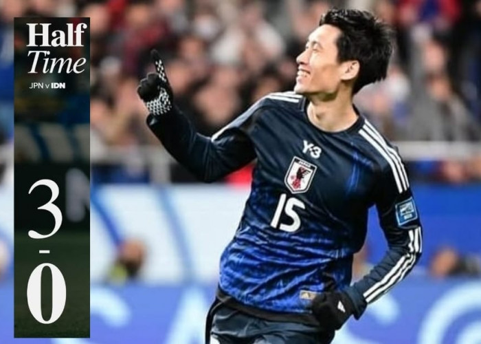 Jepang Tampil Dominan, Indonesia Tertinggal 0-3 di Babak Pertama Kualifikasi Piala Dunia 2026