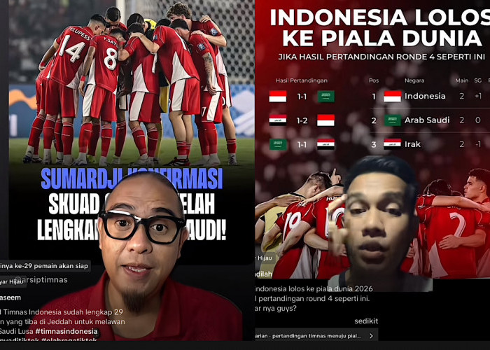 1 Kali Menang, 1 Kali Imbang Timnas Indonesia Lolos Piala Dunia 2026