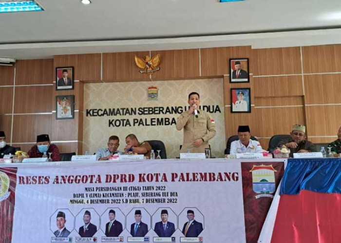 Anggota DPRD Palembang Dapil V Reses, Serap Aspirasi Masyarakat