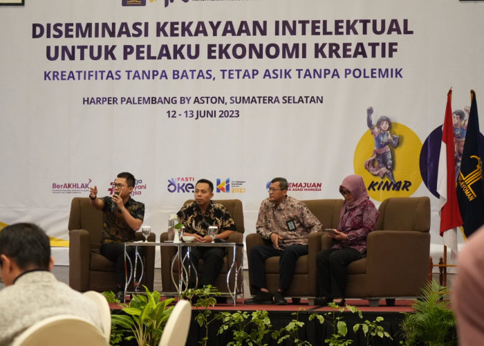 DJKI Kemenkumham RI Gelar Diseminasi KI untuk Pelaku Ekonomi Kreatif di Palembang
