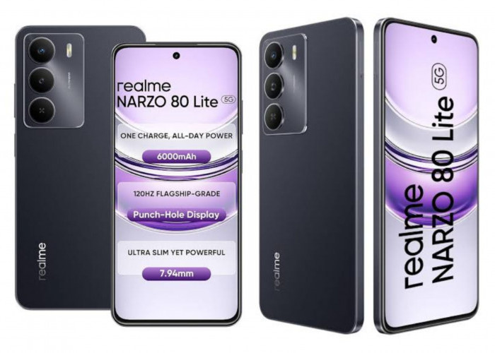 Ponsel Premium Realme Narzo 80 Lite 5G Sudah Lolos Uji Ketahanan Standar Militer dengan Sertifikasi IP64 