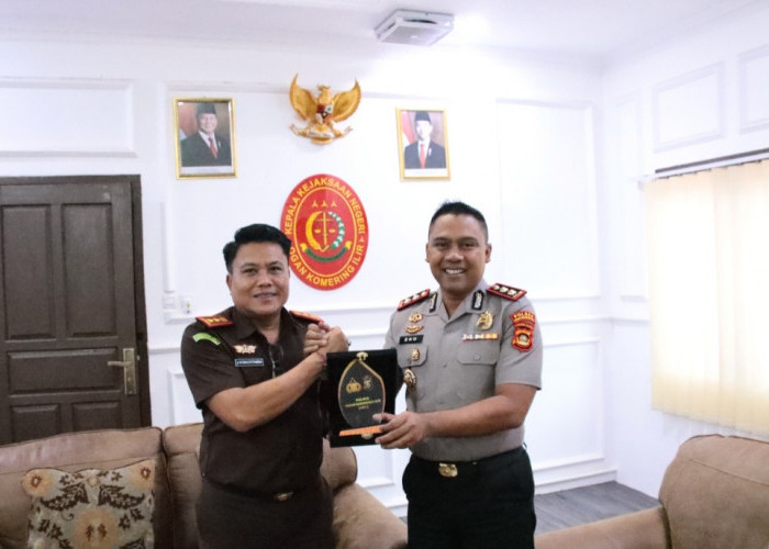 Perkuat Sinergitas Antar Lembaga Penegak Hukum, Kapolres OKI Kunjungi Kejaksaan Negeri OKI