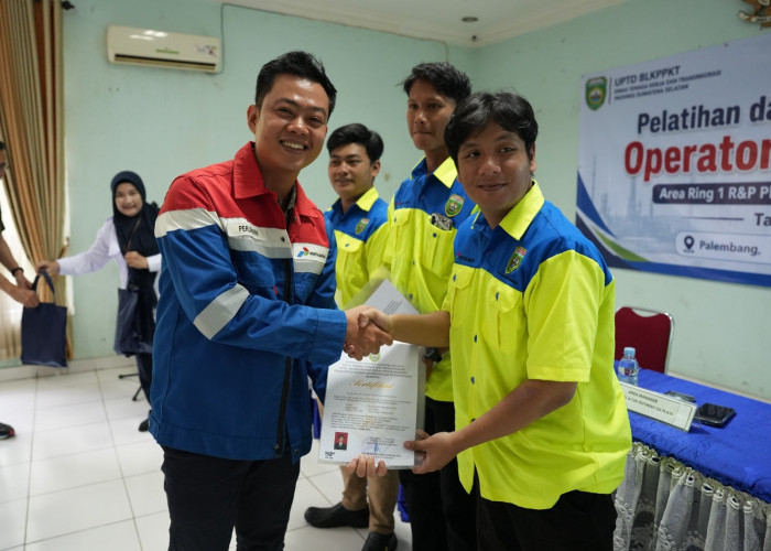 Pelatihan dan Sertifikasi Operator Scaffolding, Kilang Plaju dan Disnakertrans Sumsel Dorong Kesiapan TK Lokal