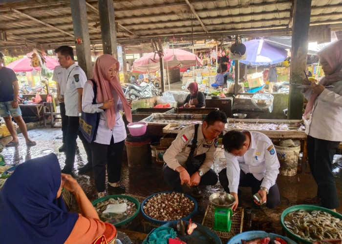 Tim Kemetrologian Pastikan Keakuratan Timbangan Pedagang Ikan di Pasar Kayuagung