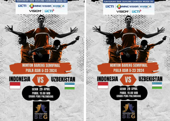 Sumatera Ekpres Grup Gelar Nobar Semifinal Piala Asia U-23, Gratis dan Berhadiah Loh Guys! 