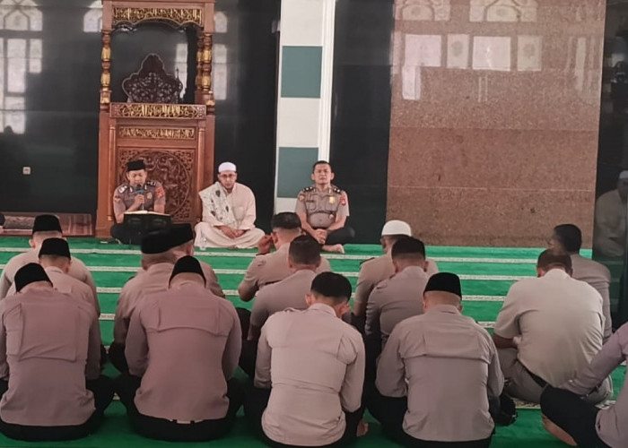Binrohtal Rutin Polda Sumsel, Perkuat Keimanan Personel untuk Wujudkan Polisi Bersama Masyarakat