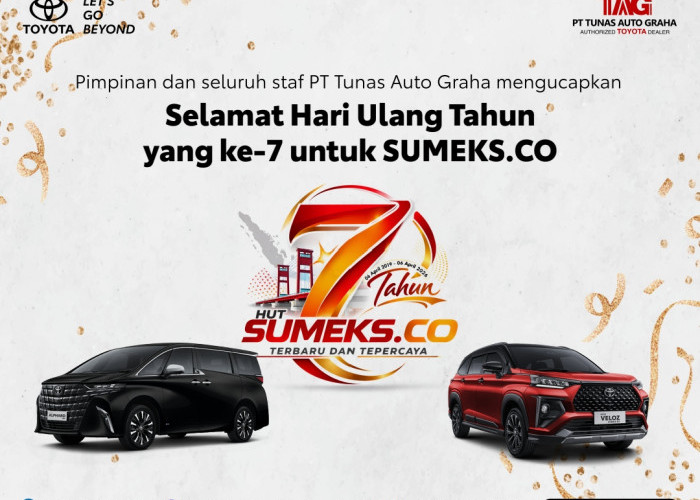 PT Tunas Auto Graha Mengucapkan Selamat Ulang Tahun ke-7 SUMEKS.CO Tahun 2026