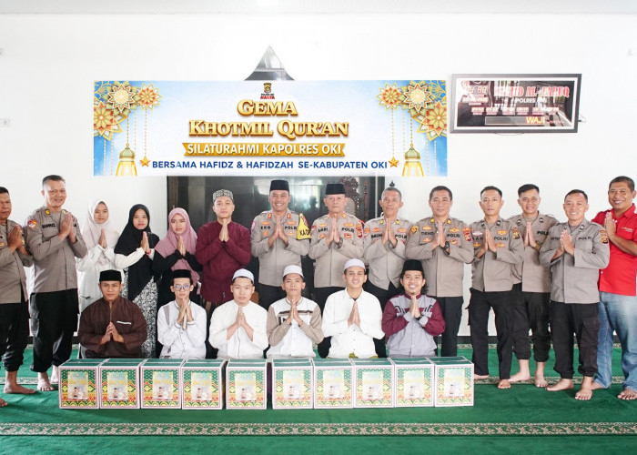 Kapolres OKI Rangkul Hafiz dan Hafizah dalam Gema Khotmil Qur’an