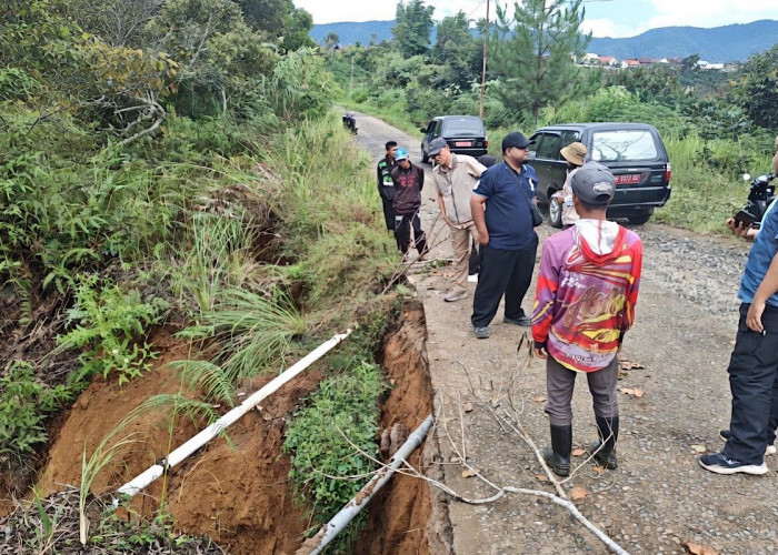 BPBD Muara Enim Koordinasi Penanganan Longsor di Semende, Waspada Potensi Bencana Susulan