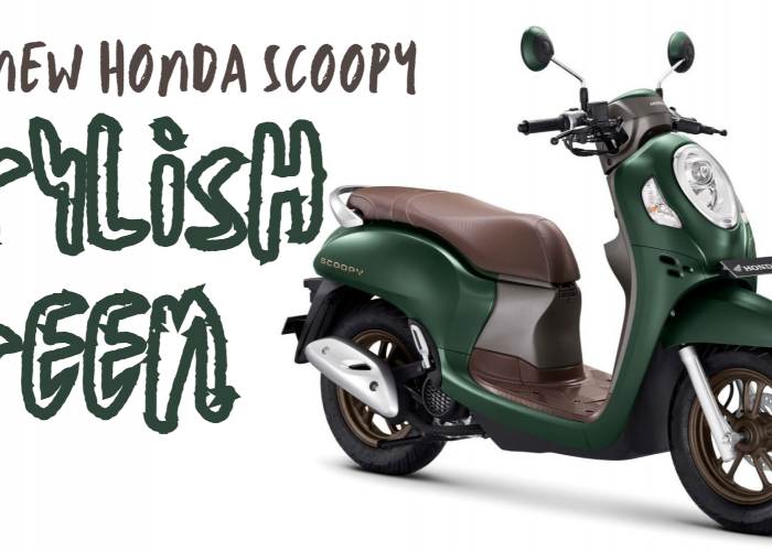 Bikin Terpesona! Simak Sentuhan Modern Honda Scoopy Stylish Green yang Funky dengan Gaya Retro 