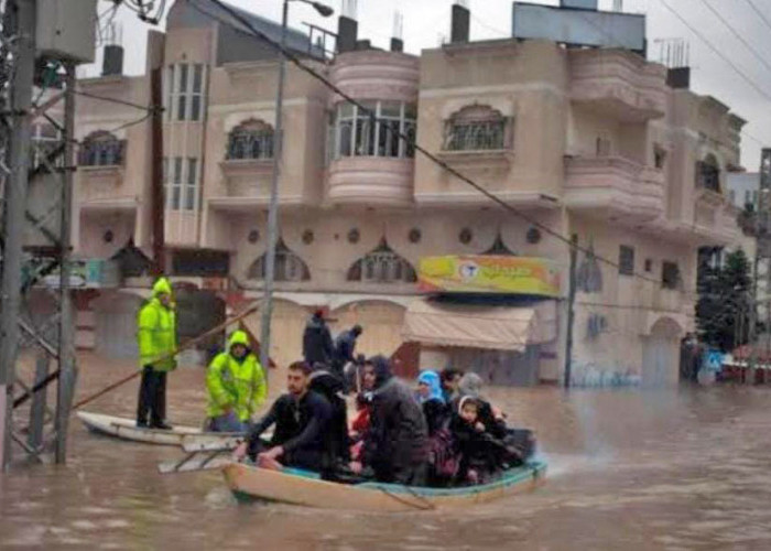 Mirip Perang Khandaq, Hendak Serang Palestina Habis-Habisan Israel Malah Dilanda Banjir Hebat