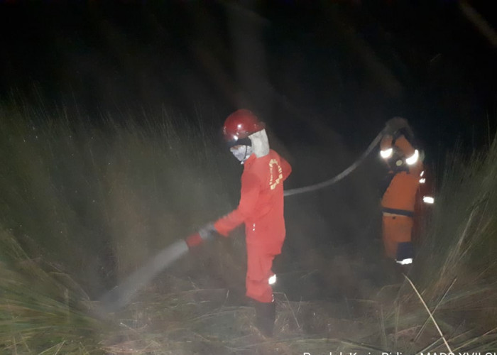 Lahan Kosong Milik Warga di 2 Kecamatan Kabupaten OKI Kembali Terbakar 