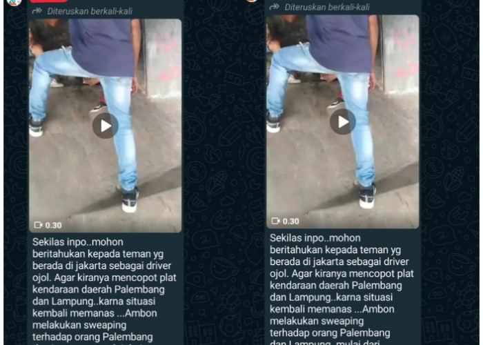 Pesan Berantai Disertai Video Penikaman Pasca Bentrok Ambon vs Palembang Dipastikan Hoaks