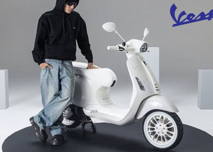 Review Vespa Sprint 150 Edisi Justin Bieber: Skuter Spesial Serba Putih Dengan Grafis Api dan Logo JB
