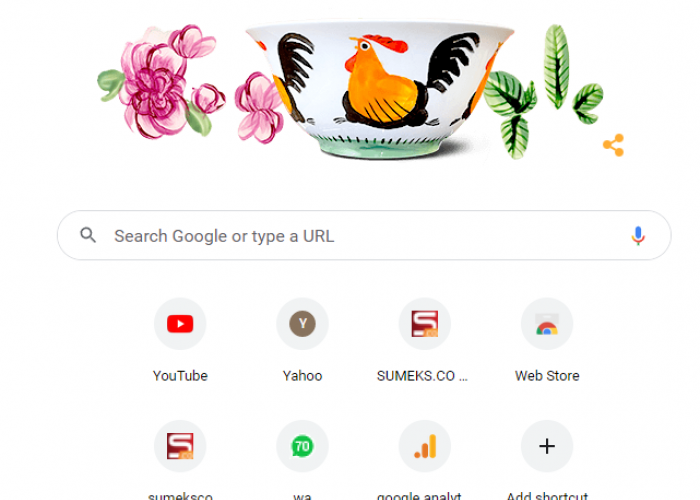 Mangkuk Ayam Jago, Tampilan Spesial Google Doodle