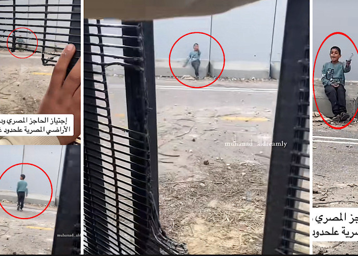 Bocah Gaza Terobos Terali Perbatasan Rafah Mesir, Tertawa Lihat Teman temannya Masih di Palestina 