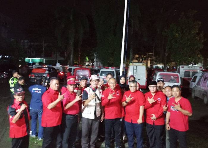 DPC PDIP Muara Enim Sambut Tim Kemanusiaan PDI Perjuangan