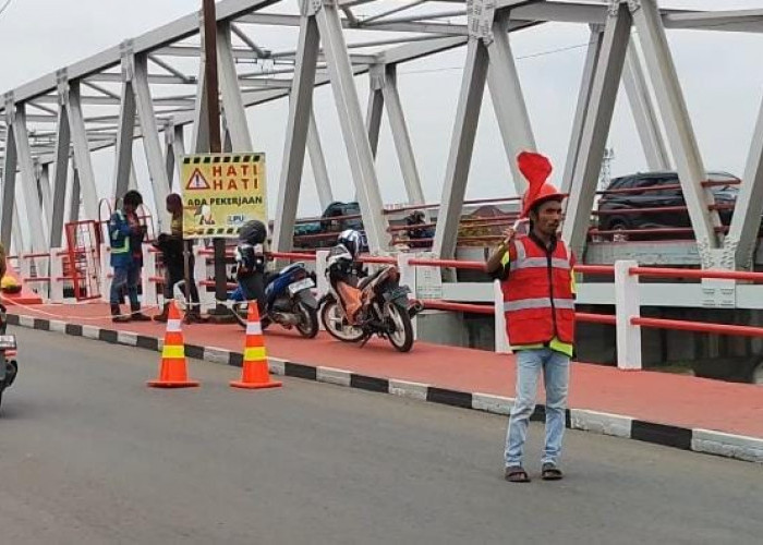 Perbaikan Jembatan Ogan Kertapati Palembang Selama Sepekan, Kasat Lantas: Ditutup Situasional Saja