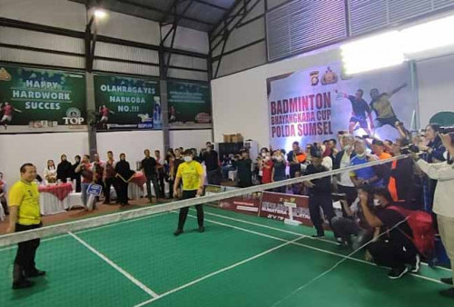 Badminton Bhayangkara Cup Polda Sumsel Diikuti 271 Peserta