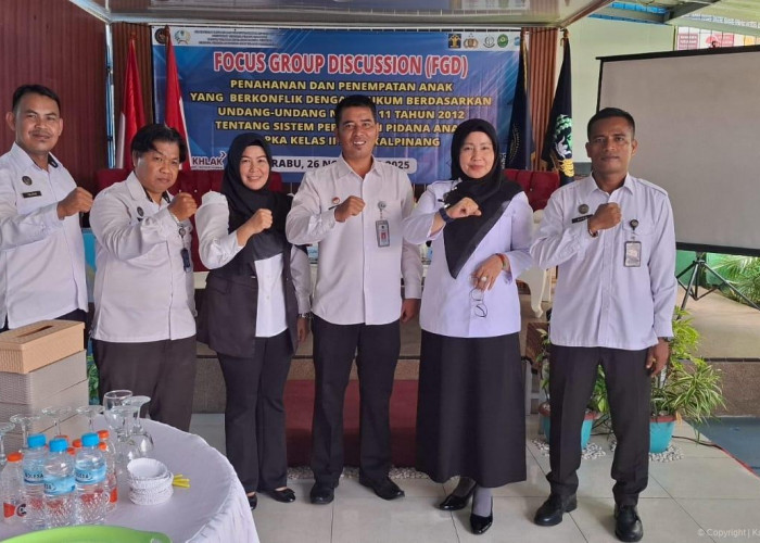 FGD di LPKA Pangkalpinang Bahas Penahanan dan Penempatan Anak dalam Sistem Peradilan