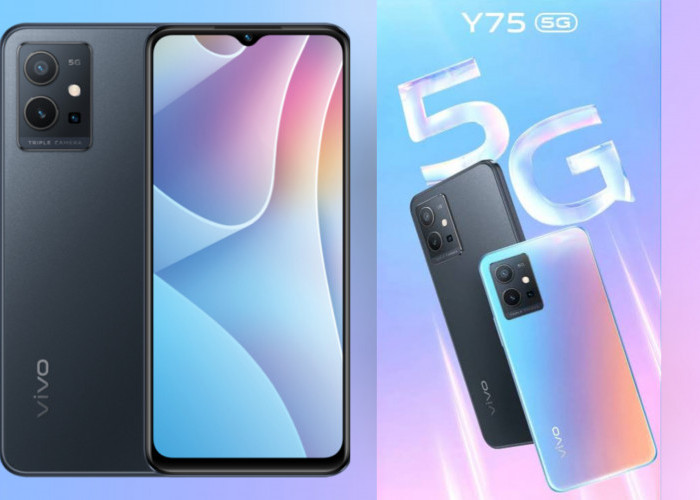 HP Cantik Punya Desain Bodi Rambing dengan Teknologi Crystalline Matte Vivo Y75 5G 