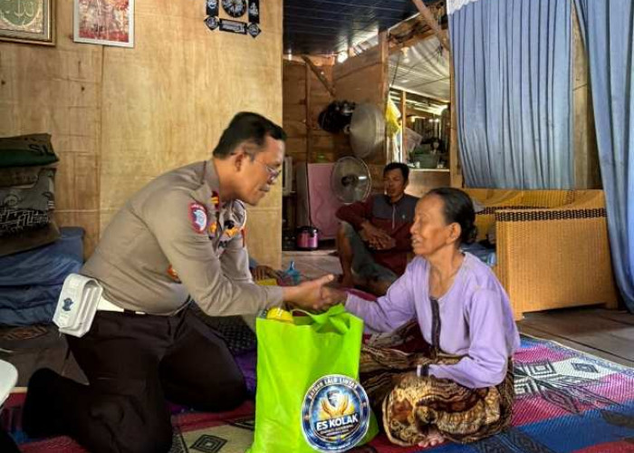 Satlantas Polres Ogan Ilir Laksanakan Kegiatan Inovasi 'ES KOLAK', Empati Sambang Korban Laka