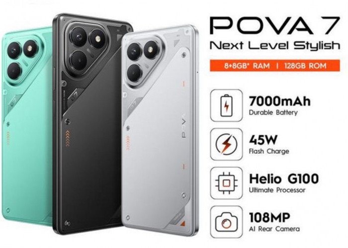 Tecno Pova 7 5G Hadir, Usung Layar AMOLED 120Hz untuk Gaming dengan Harga Terjangkau