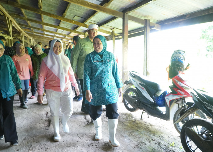 Rela Terobos Banjir, Ketua TP PKK Palembang Beri Bantuan untuk Warga Sakit