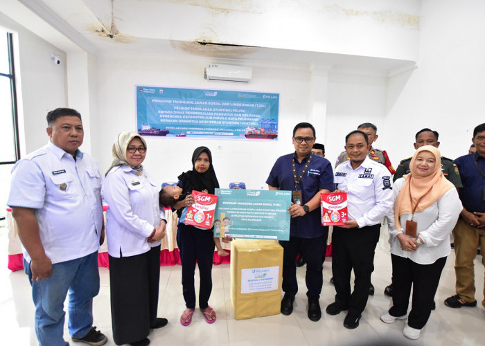 Pelindo Regional 2 Palembang Salurkan Bantuan Gizi untuk Anak Berisiko Stunting di Kecamatan Ilir Timur II