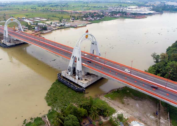 99 Persen Meggunakan Produk Lokal, Jembatan Tol Terpanjang di Indonesia Ikon Baru Sumsel