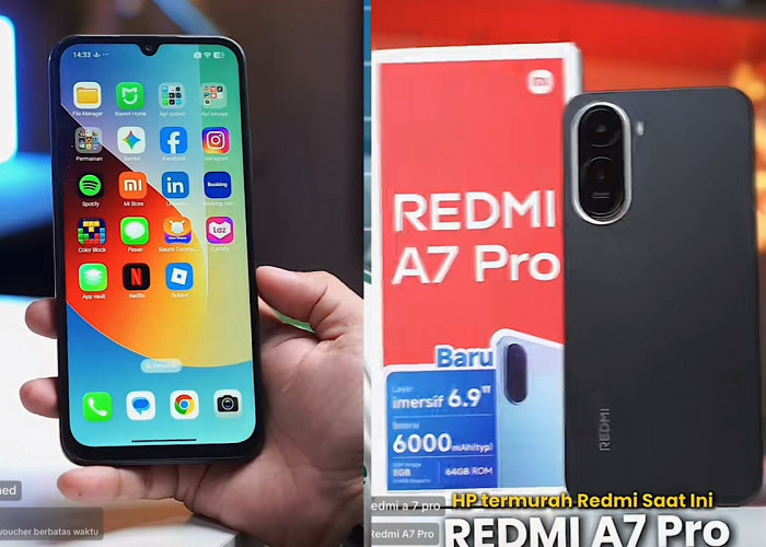 Handphone Termurah Redmi A7 Pro, Layar Lebar, Desain Back Cover Cakep di Kelas 1 Jutaan