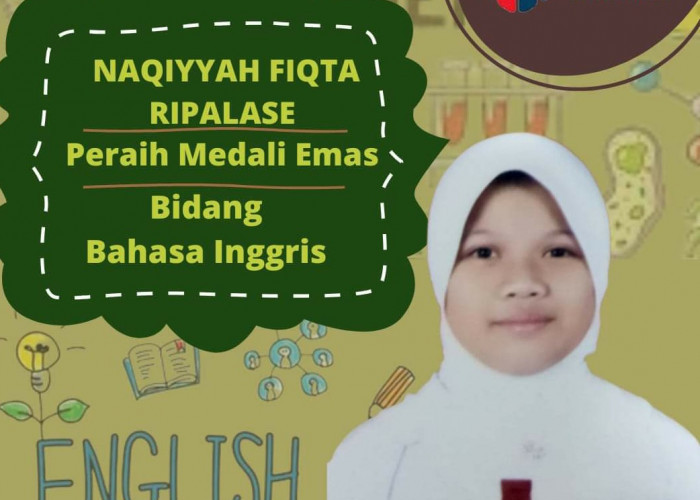 MANTAP, Siswi SD Muhammadiyah 1 Pagaralam Sabet Medali Emas Olimpiade Bahasa Inggris Nasional 