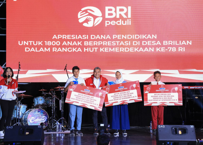 Peringati Hari Kemerdekaan Republik Indonesia, BRI Salurkan Beasiswa untuk 1800 Anak Berprestasi di Desa BRILi