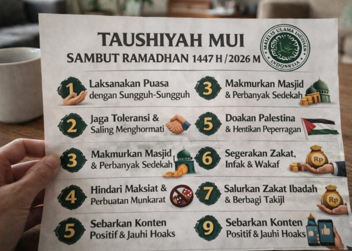 Ini 9 Taushiah Penting MUI Menyambut Ramadhan 2026, Nomor 5 Soroti Konflik Palestina
