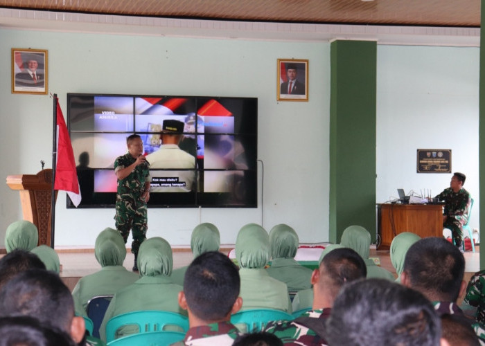Prajurit Kodim 0402/OKI Diberikan Penyuluhan Hukum, Cegah Pelanggaran di Lingkungan Satuan 