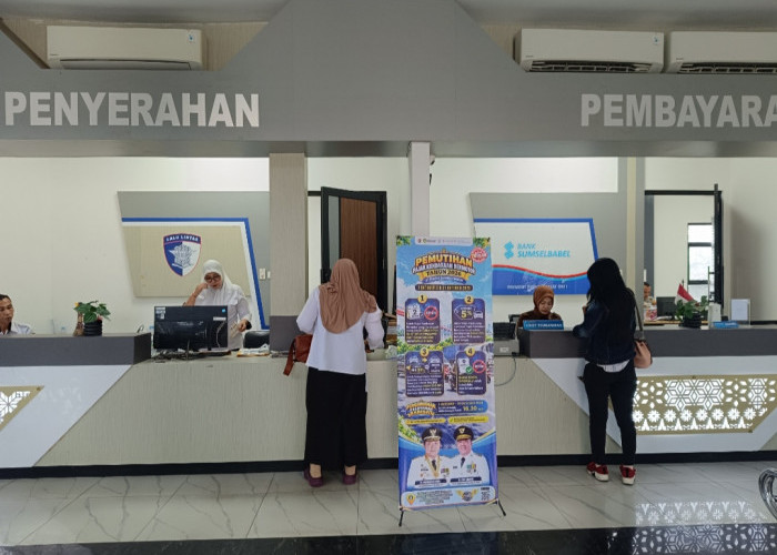 Ratusan Wajib Pajak Datangi Samsat OKI Manfaatkan Pemutihan Pajak 