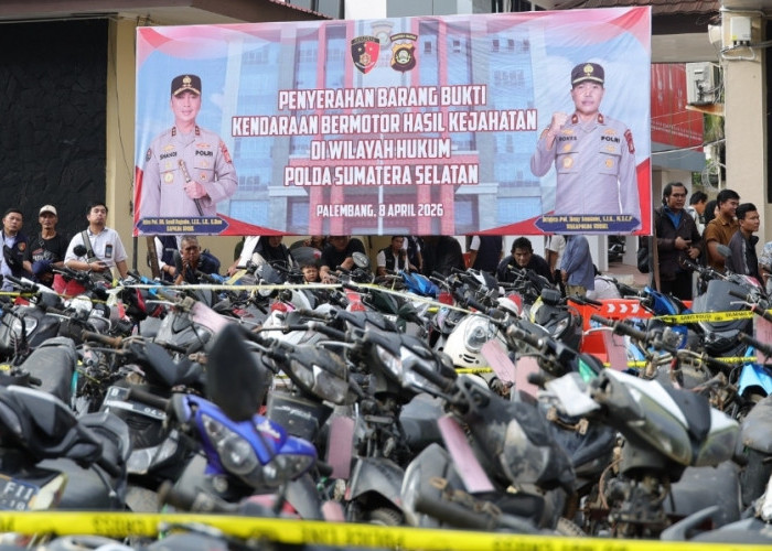 Polda Sumsel dan Polres Jajaran Ungkap Ribuan Kasus Curanmor, Pinjam Pakai Kendaraan Kepada Korban 