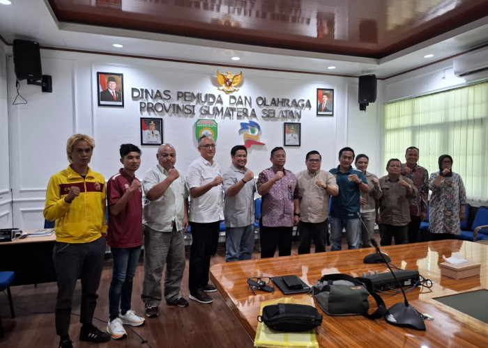 Tunjuk Gubernur Herman Deru Jadi Pembina Sriwijaya FC, PT SOM Sowan ke Dispora Sumsel